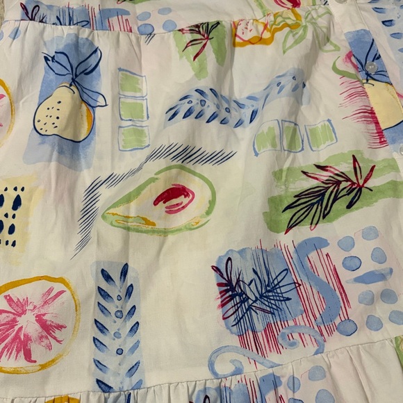 Crown & Ivy Multicolor Fruit Printed Shirt Dress Size XXL - Picture 5 of 11